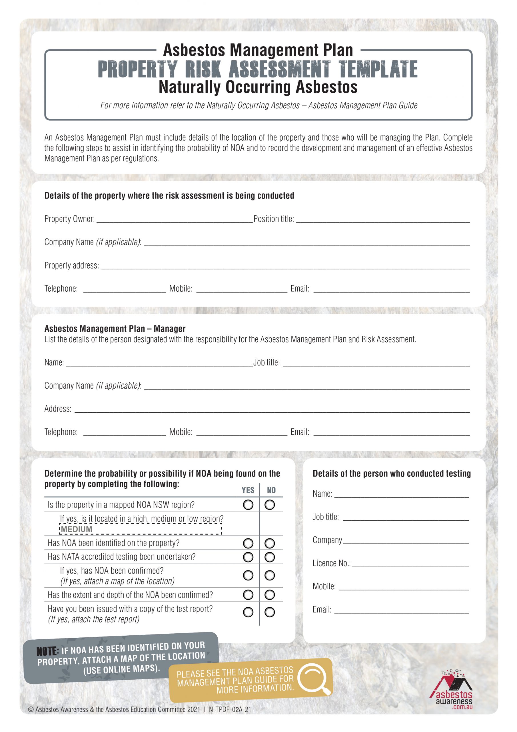 Asbestos Risk Assessment Template Sampletemplatess 876 