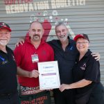 Asbestos Awareness Month 2015 - Brisbane Launch Bunnings Browns Plains Store Manager Adrian Ragatz, Don Burke OAM and Geoff and Karen