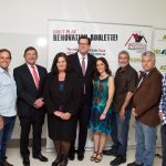 2014 Asbestos Awareness Month Launch Speakers and Ambassadors.
John Jarratt, Scott McGregor, Nico Van Zandwijk, Anita Anderson, Peter Dunphy, Serafina Sulucci, Don Burke, Barry Robson and Barry Du Bois.