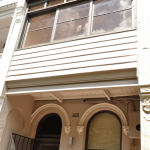 Victorian Terrace - asbestos can be found in extensions, closing in balconies (pictured), under eaves, in bathrooms, laundries, kitchens and under flooring (carpet underlay, vinyl tiles or sheeting, wall and floor tiles), roofing and electrical power boxes etc. Victorian Terrace - asbestos can be found in extensions, closing in balconies (pictured), under eaves, in bathrooms, laundries, kitchens and under flooring (carpet underlay, vinyl tiles or sheeting, wall and floor tiles), roofing and electrical power boxes etc.