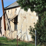 Broken or damaged fibro walls which can be part of an extension. AAG-HAZ-03