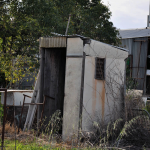 External toilet or outhouse which may contain broken, damaged or unmaintained fibro walls. AAG-HAZ-04