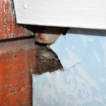 Broken or chipped Tilux, a very hard asbestos product which is usually patterned (flowers or geometric pattern) can be found in bathrooms in shower recesses, as bath and sink splashbacks) and laundries (internal wall covering). Tilux was used in place of ceramic tiles. AAG-HAZ-09