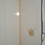 Tilux walling can be found in bathrooms and laundries. Tilux sheeting was used in place of ceramic tiles in bathrooms. It is an extremely hard, waterproof material and is usually patterned. The colour of the design is most commonly: brown, olive, pink, yellow or blue; other colours can be found AAG-Prod-Loc35