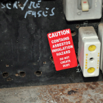 Not all fuse boxes will contain warnings like this even if asbestos is present. AAG-Prod-Loc40