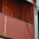 Inner-city Terrace houses may have had the original lacework on a balcony changed to Fibro AAG-Prod-Loc50