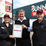 Alice Springs Town Council Mayor Damien Ryan and Geoff and Karen Wicks and Betty