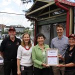 Wollongong City Council Geoff Wicks, Cath Blakey, Clr Jill Merrin, Mark Lewis Bunnings and Karen Wicks Asbestos_awareness_appreciation_certificate