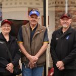 Betty, Geoff and Karen with Alan Riley Alice Springs Town Council HR Officer