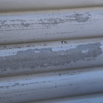 Peeling Paint - fibro exposed