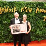 2017 SafeWork Awards recipients Geoff and Karen Wicks for 5 years dedicated service to asbestos education.