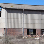 Corrugated asbestos cement roofing