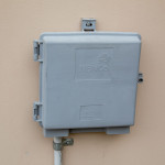NBN Box mounted on ACM sheeting
