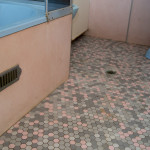 Tilux bath surround and floor tiles