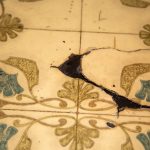 Vinyl floor covering on ACM floor and ACM glue