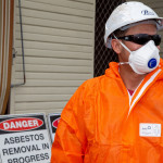 Removalist with signage at residential property
