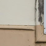 ACM sheeting exterior with joining strips