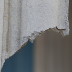 Broken ACM sheeting on church in Central West NSW