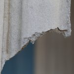 Broken ACM sheeting on church in Central West NSW