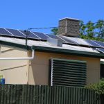 Solar Panels installed on roof of firbo house